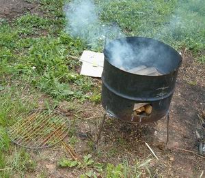 parrilla inundada