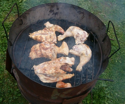 grilování kuřat